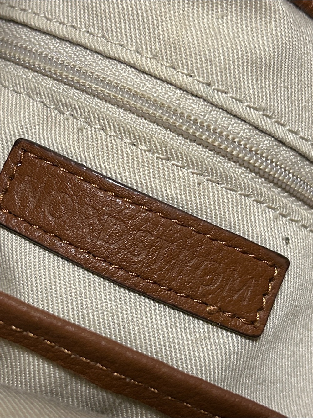 Brown Leather Drawstring Bucket Bag image 7